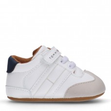 TOMMY HILFIGER Low Cut Velcro Sneakers T0B9-34055-1269B058 λευκό
